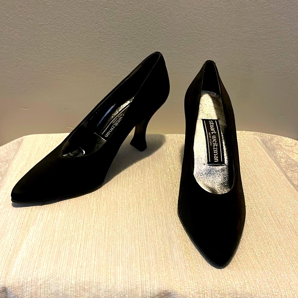 Only worn one time! Stuart Weitzman black heels.
